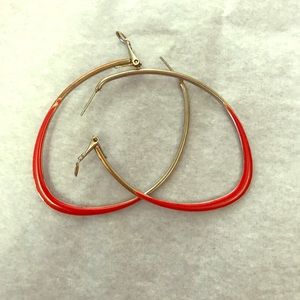 Red and silver hoops